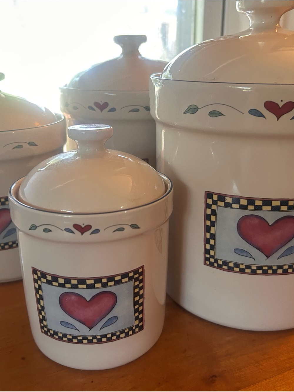 * Certified International Susan Winget Harvest Fair Fruit Canister Set of 4
